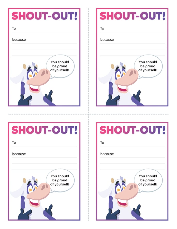 Shout-Out Card